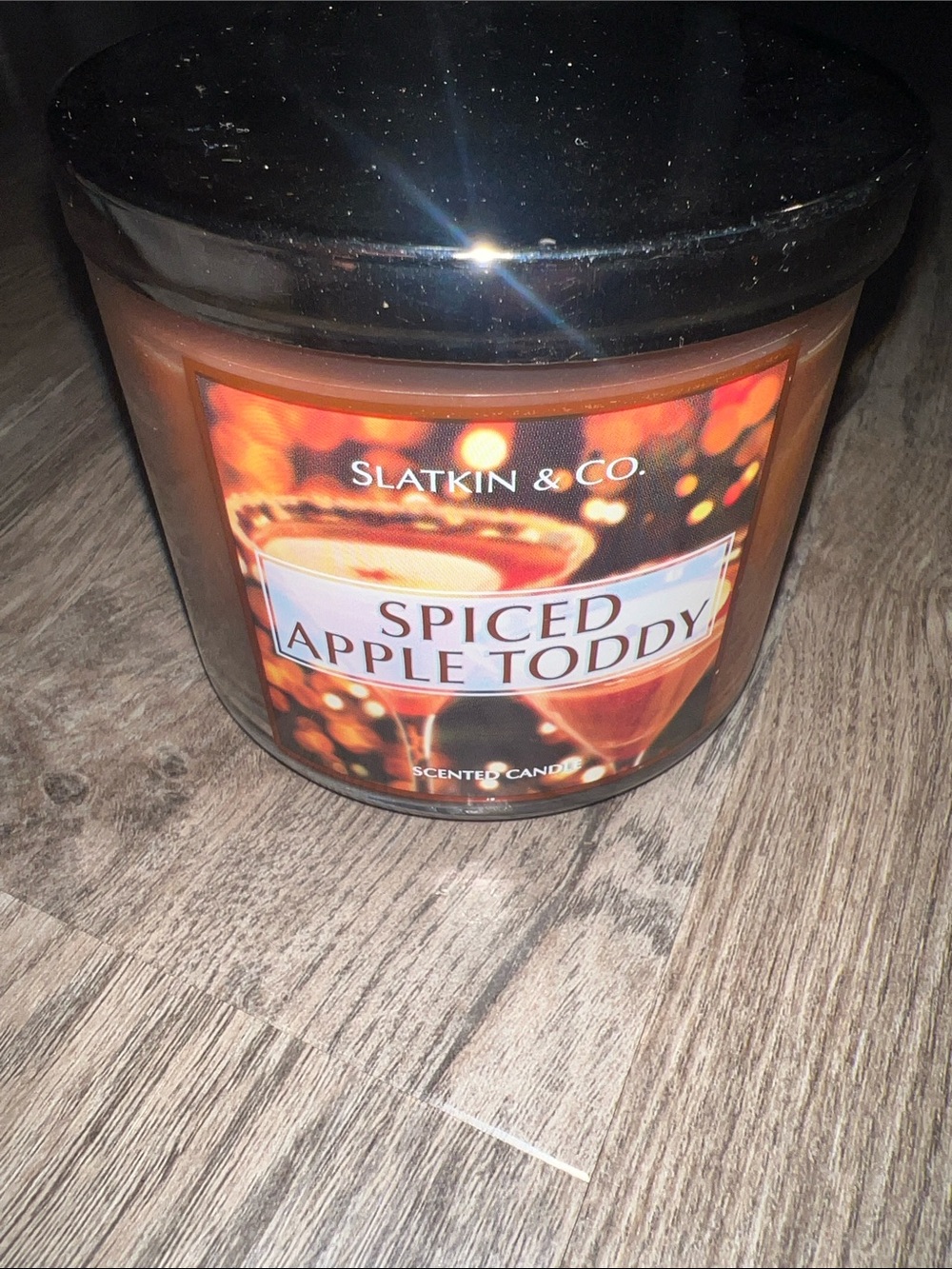Slatkin & Co. Spiced Apple Toddy Scented Candle - Brown
